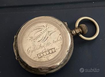 Orologio Remontoir cylindre 10 rubis Geneve