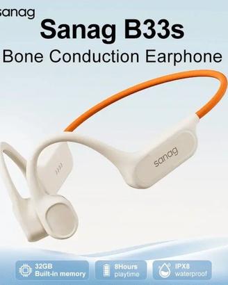 Cuffie da nuoto Conduzione Ossana Bluetooth 5.3