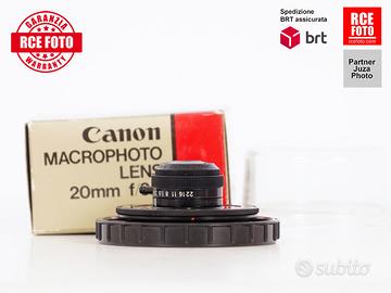 Canon FD Macrophoto Lens 20 F3.5