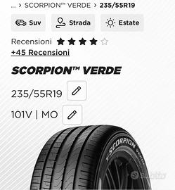 Gomme pirelli scorpion verde 235 / 55 r 19 105 y