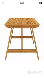 Set mobili da giardino in legno