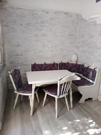 Panca angolare in legno modulare