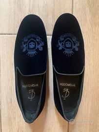 Mocassino donna velluto blu Hydrogen