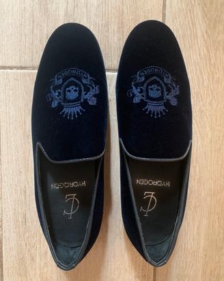 Mocassino donna velluto blu Hydrogen