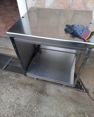 tavolo acciaio inox zanussi 