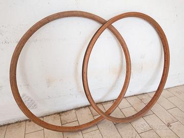 Cerchi in legno per bicicletta d'epoca 28 coppia