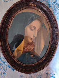Quadro della Madonna con cornice antica 