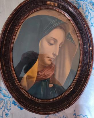 Quadro della Madonna con cornice antica 