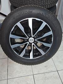 SET 4 CERCHIONI+GOMME INVERNALI HANKOOK 225/60R17