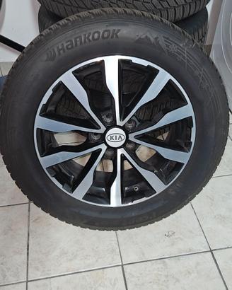 SET 4 CERCHIONI+GOMME INVERNALI HANKOOK 225/60R17