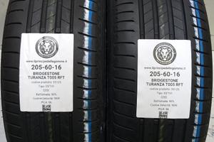2 GOMME 205 60 16 BRIDGESTONE A55125