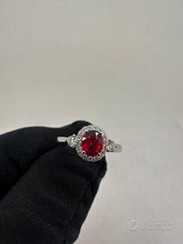 Anello Giorgio Visconti in oro,rubino e diamanti