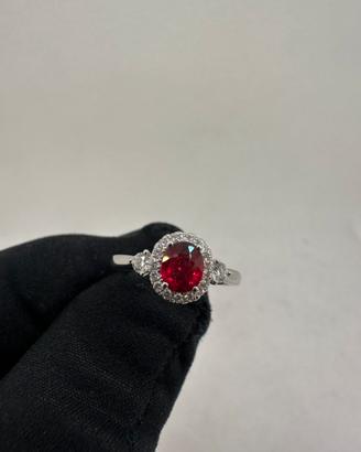 Anello Giorgio Visconti in oro,rubino e diamanti