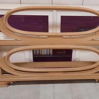 Letto grezzo in legno