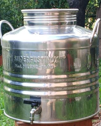 Fusto contenitore bidone  INOX 30L