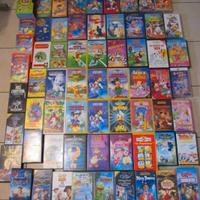 videocassette vhs usate cartoni animati 60 pz.