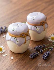 set sale e pepe dipinto a mano 