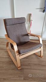 sedia a dondolo Ikea POÄNG