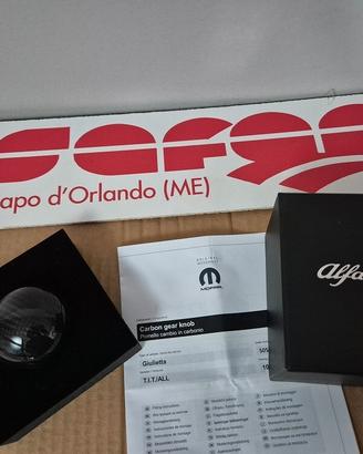 alfa romeo giulietta pomello leva cambio in carbon