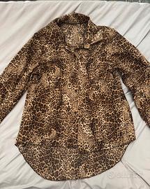 camicia leopardata taglia S