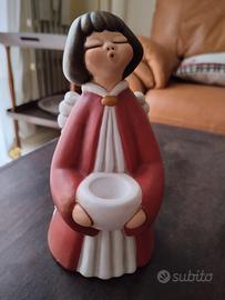 Thun angelo h=15cm, scritta "amore" dietro