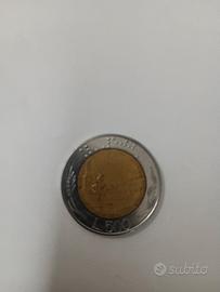 500 lire in metallo 1986 in perfette condizi