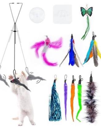 NUOVI 15 Pezzi Giochi per Gatti,Giocattoli Bacchet
