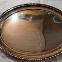 VASSOIO USATO ARGENTO MASSICCIO MARCATO SCHIAVON 