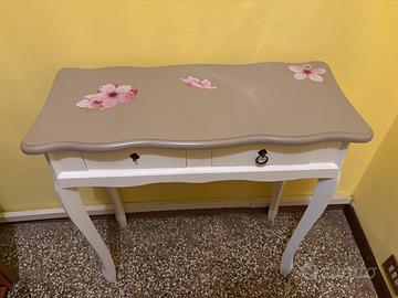 Mobile consolle da ingreszo shabby chic 2 cassetti