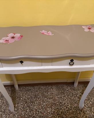 Mobile consolle da ingreszo shabby chic 2 cassetti