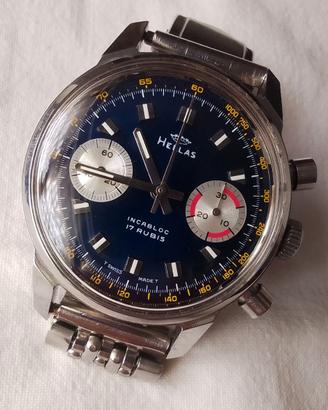 Cronografo Hellas anni 70 calibro Valjoux 7733