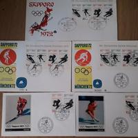 buste con francobolli Olimpiadi invernali