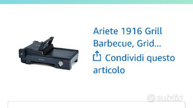 Griglia elettrica a piastra