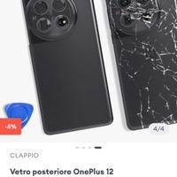 OnePlus 12 (modello CPH2581) custodia retro nera
