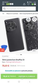 OnePlus 12 (modello CPH2581) custodia retro nera