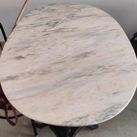 tavolo vintage marmo legno