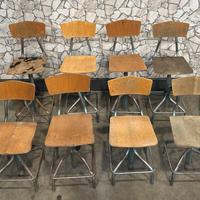 Sedia da officina regolabile vintage