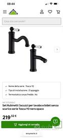 Set rubinetti Jacuzzi nero opaco Nuovi