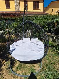 Poltrona sospesa a uovo, doppio posto.