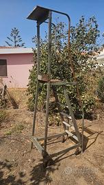 Scala a palchetto con ruote 200 cm.