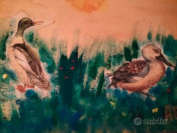 Opera su legno dell'artista autoctno A.A