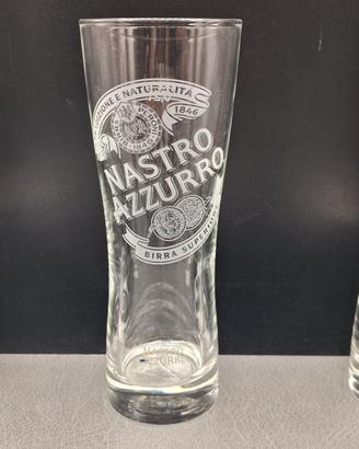 Set 6 bicchieri birra Nastro Azzurro
