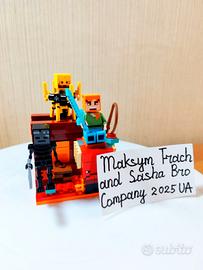 🔥 LEGO Minecraft: The Nether Lava Battle🔥