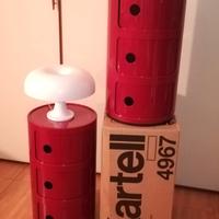 Kartell Mobiletti Contenitori Rosso-Bordeaux