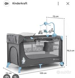 Lettino KINDERKRAFT JOY con fasciatoio quasi nuovo
