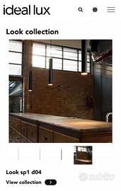 Lampada a sospensione Ideal Lux modello Look