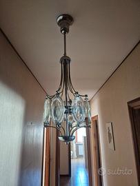 raro lampadario vintage design Oscar Torlasco 70'
