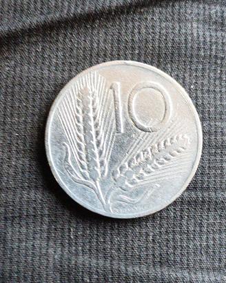 MONETA 10 LIRE SPIGA 1954
