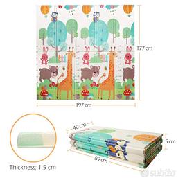 Bammax Tappeto Pieghevole Bambini, Doppio lato