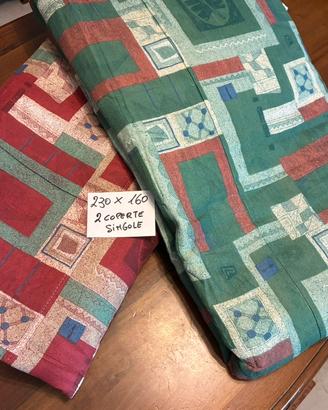 Set 2 coperte  douple face  singole 230X160